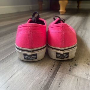 Hot pink Vans! Size 8.5